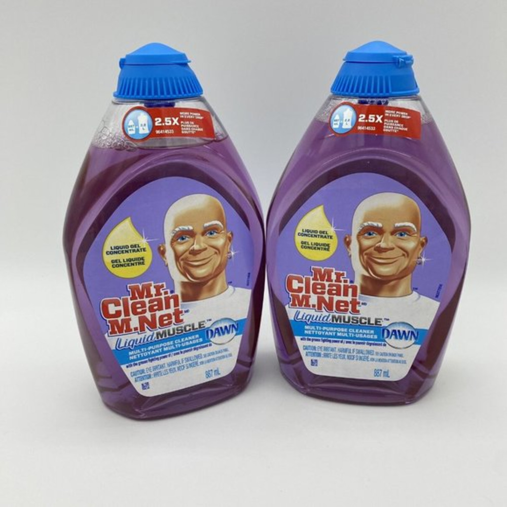 2X New Mr Clean Liquid Muscle Concentrate Multi Purpose Cleaner‎ Dawn 887 ml